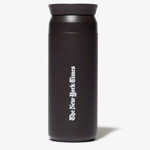 The New York Times Black Travel Mug